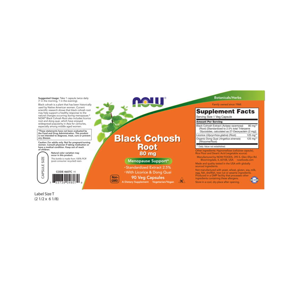 Product image for Black Cohosh Extract 80mg.