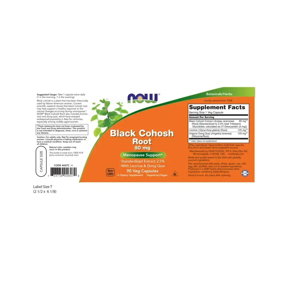 Product image for Black Cohosh Extract 80mg.