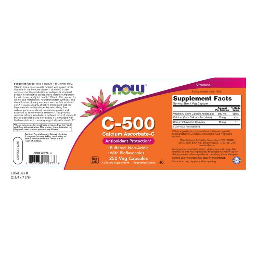 Product image for C-500 Calcium Ascorbate-C.