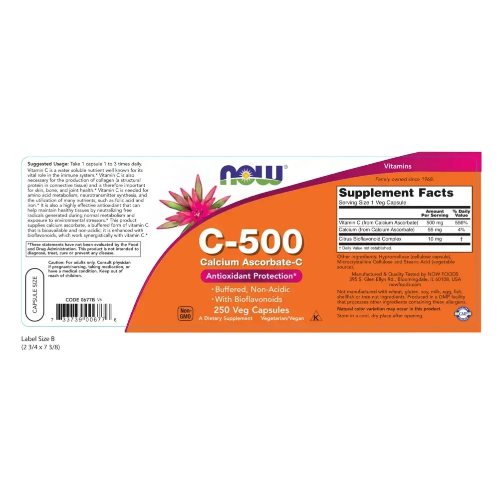 Product image for C-500 Calcium Ascorbate-C.