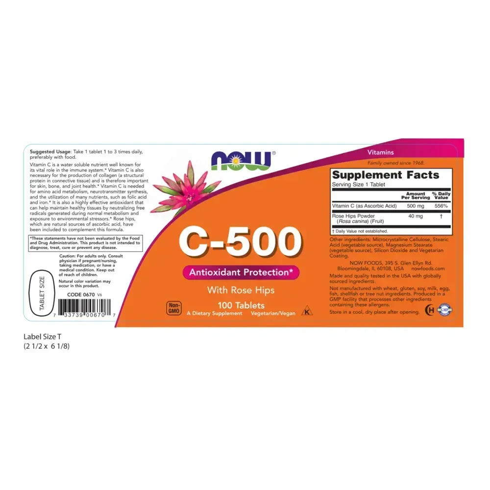 Product image for C-500 with Rose Hips.