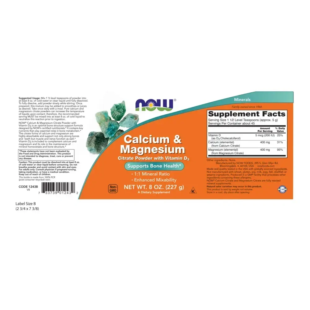 Product image for Calcium and Magnesium Powder.