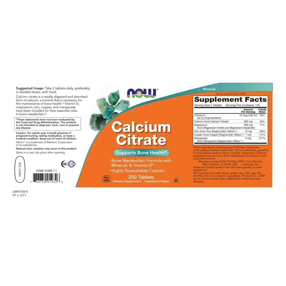 Product image for Calcium Citrate.