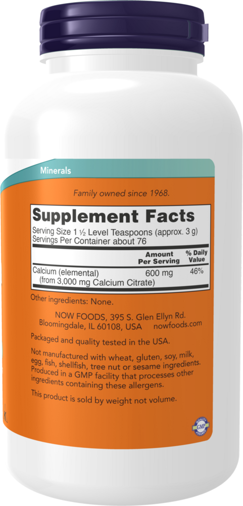 Product image for Calcium Citrate Powder.