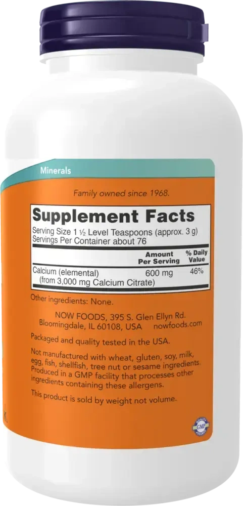 Product image for Calcium Citrate Powder.