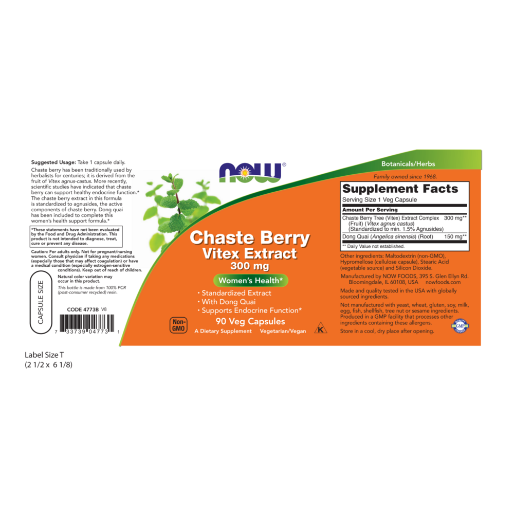 Product image for Chaste Berry Vitex Ext. 300mg.