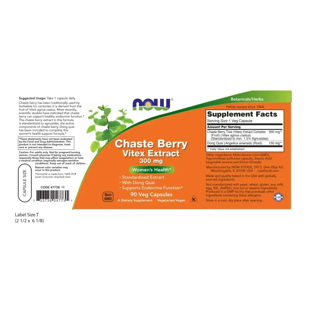 Product image for Chaste Berry Vitex Ext. 300mg.