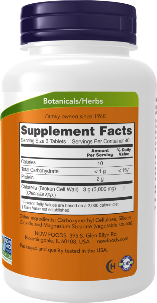 Product image for Chlorella 1000mg Tablets.