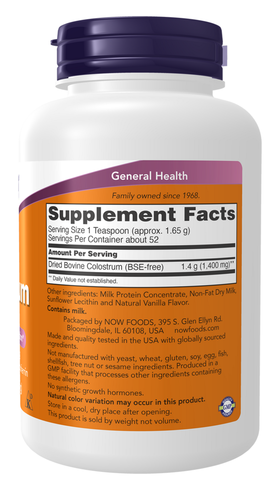 Product image for Colostrum 100% Pure Powder.