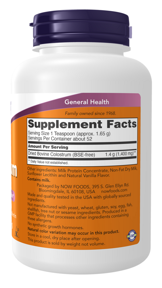 Product image for Colostrum 100% Pure Powder.