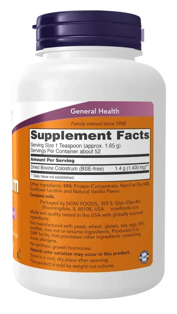 Product image for Colostrum 100% Pure Powder.