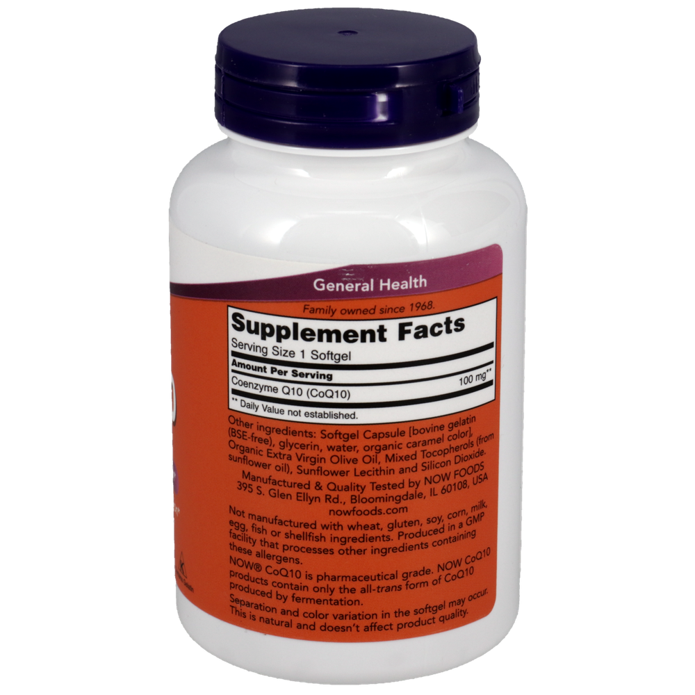 Product image for CoQ10 100mg Gels.
