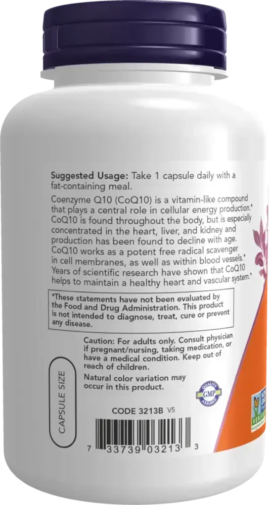 Product image for CoQ10 100mg with Hawthorn Berry Veg Capsules.