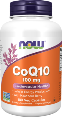 CoQ10 100mg with Hawthorn Berry Veg Capsules 180 capsules