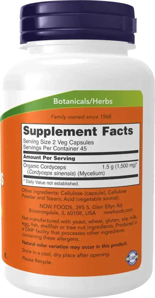 Product image for Cordyceps 750mg.