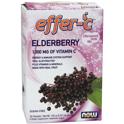 Effer-C Elderberry (30 packets) by NOW Foods