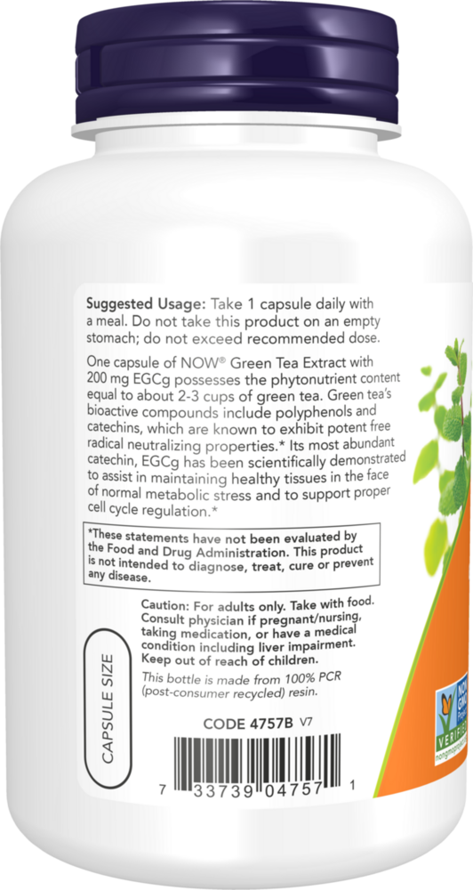 Product image for EGCg Green Tea Extract 400mg Veg Capsules.