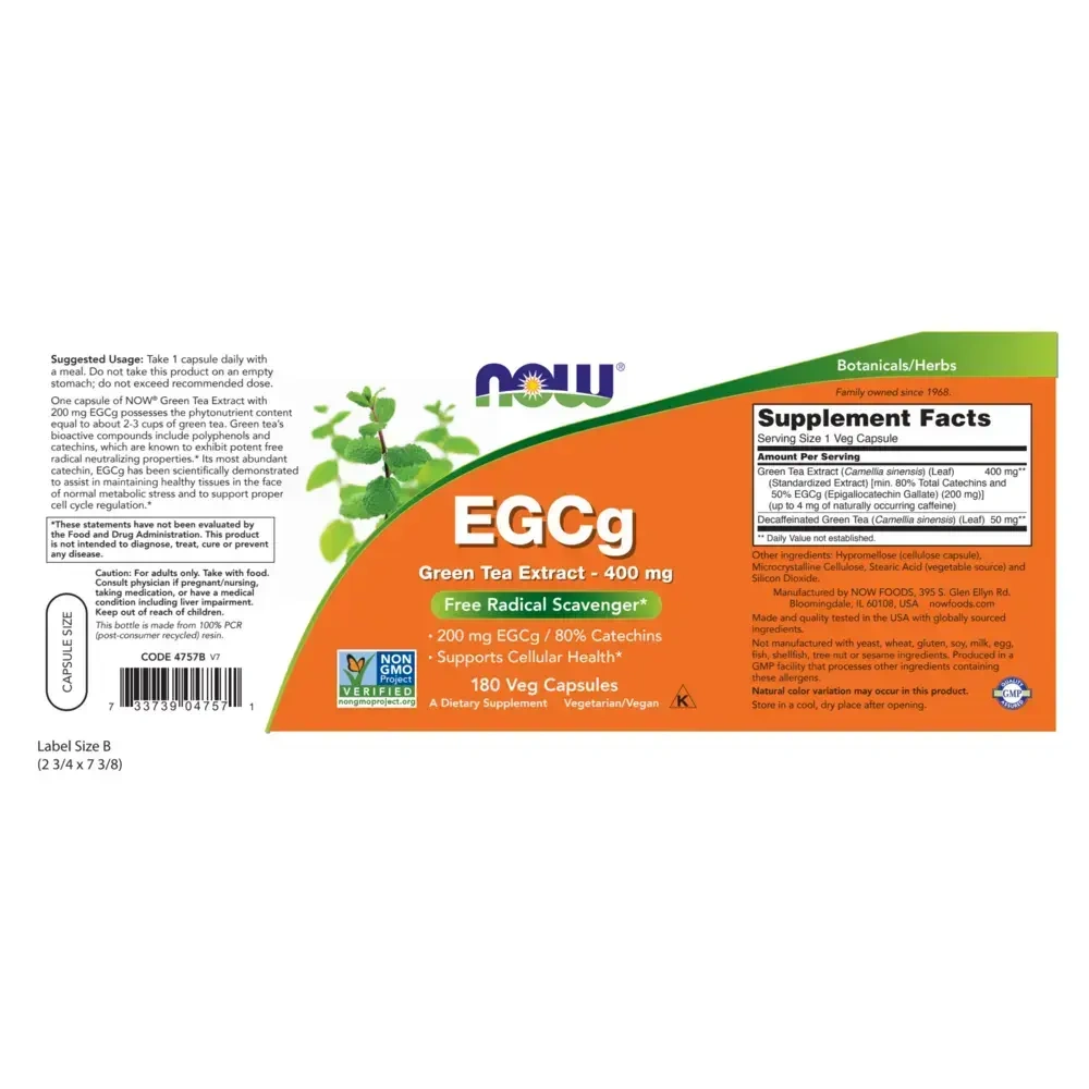 Product image for EGCg Green Tea Extract - 400mg.