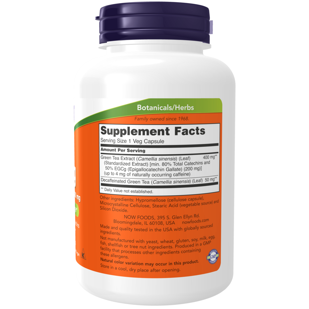 Product image for EGCg Green Tea Extract 400mg Veg Capsules.