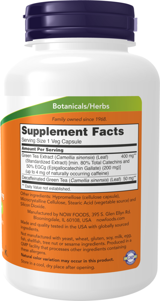 Product image for EGCg Green Tea Extract 400mg Veg Capsules.