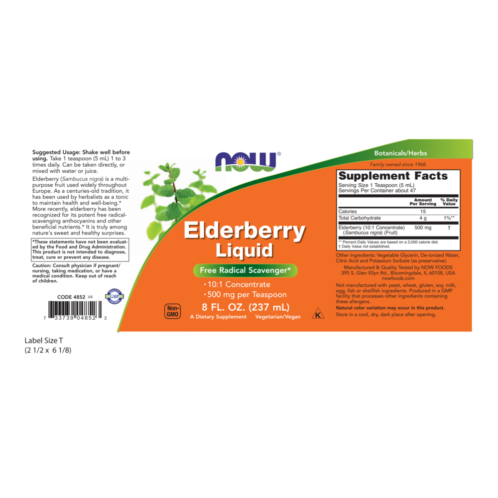 Product image for Elderberry Liquid.