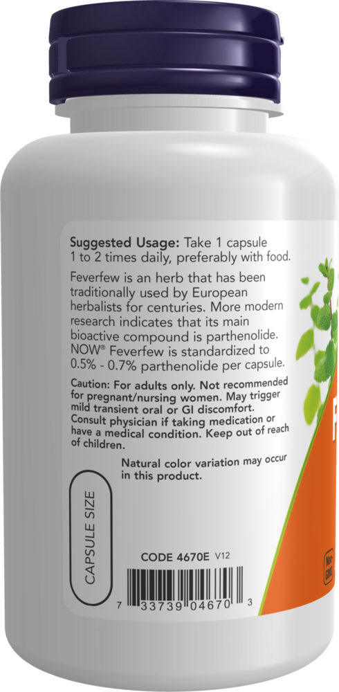 Product image for Feverfew 400mg.