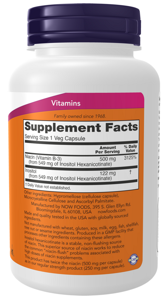 Product image for Flush Free Niacin 500mg.