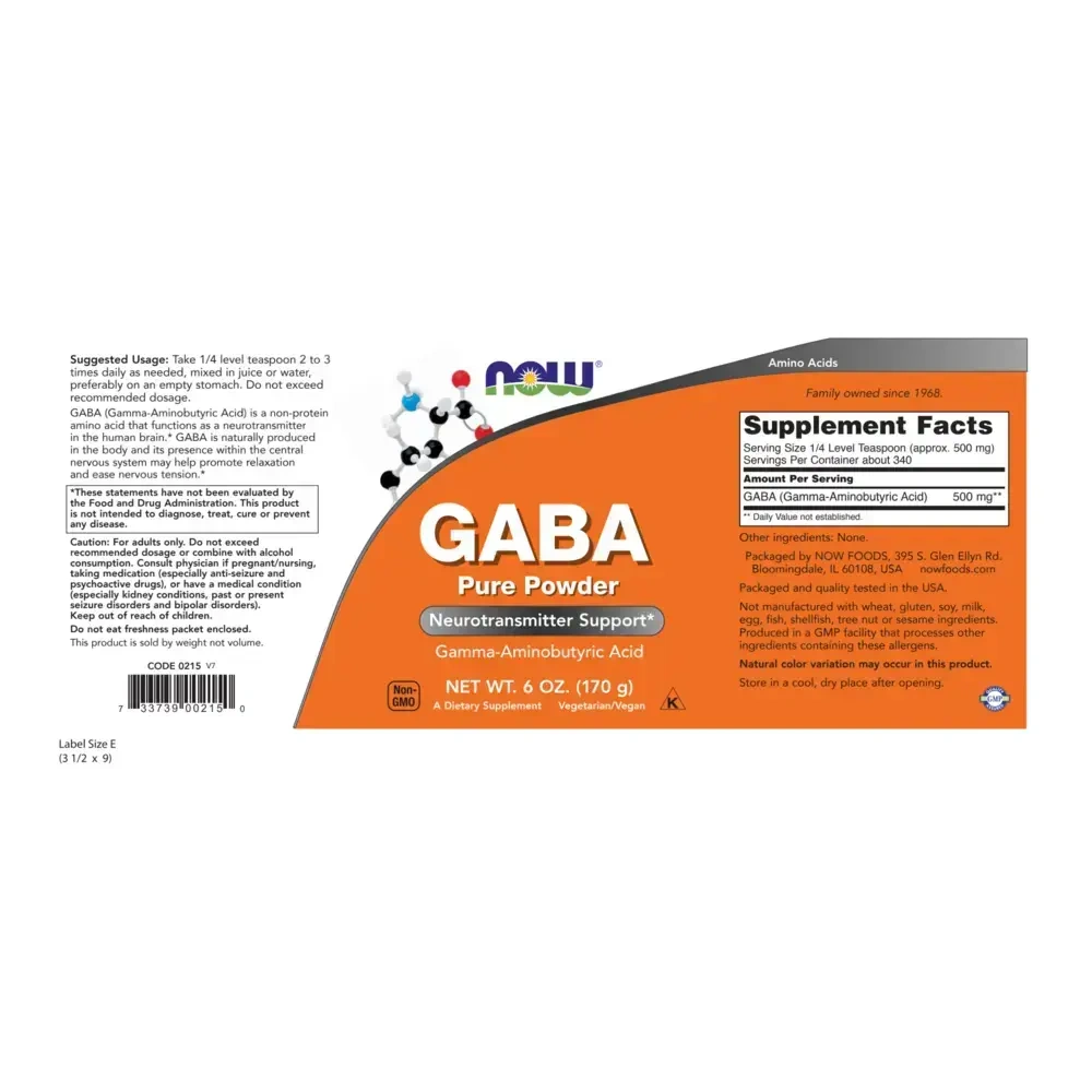 Product image for GABA Powder.
