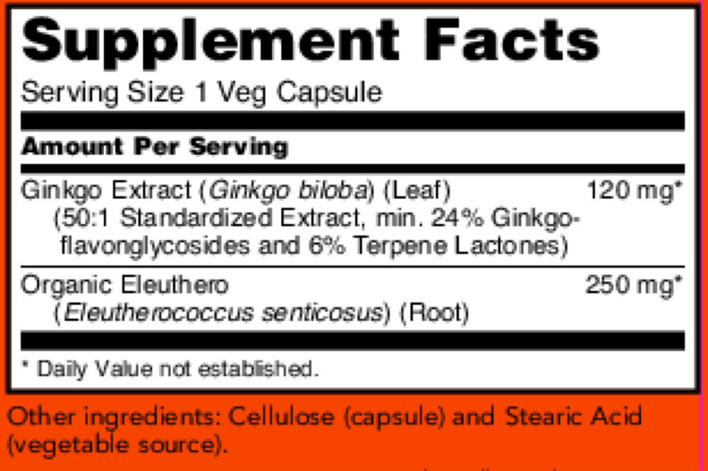 Product image for Ginkgo Biloba 120mg.