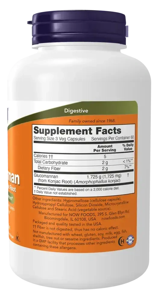 Product image for Glucomannan 575mg (from Konjac Root).