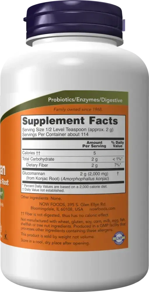 Product image for Glucomannan Powder.