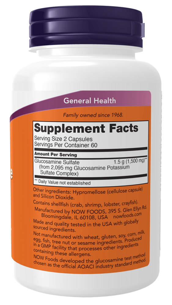 Product image for Glucosamine Sulfate 750mg.