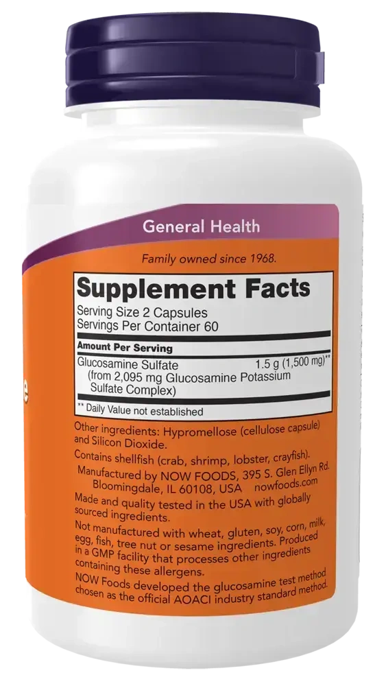 Product image for Glucosamine Sulfate 750mg.