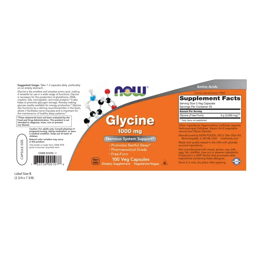 Product image for Glycine 1000mg.