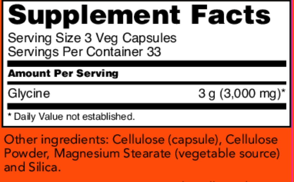 Product image for Glycine 1000mg.