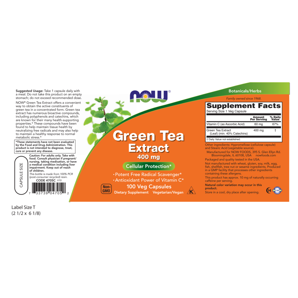 Product image for Green Tea Extract 400mg.