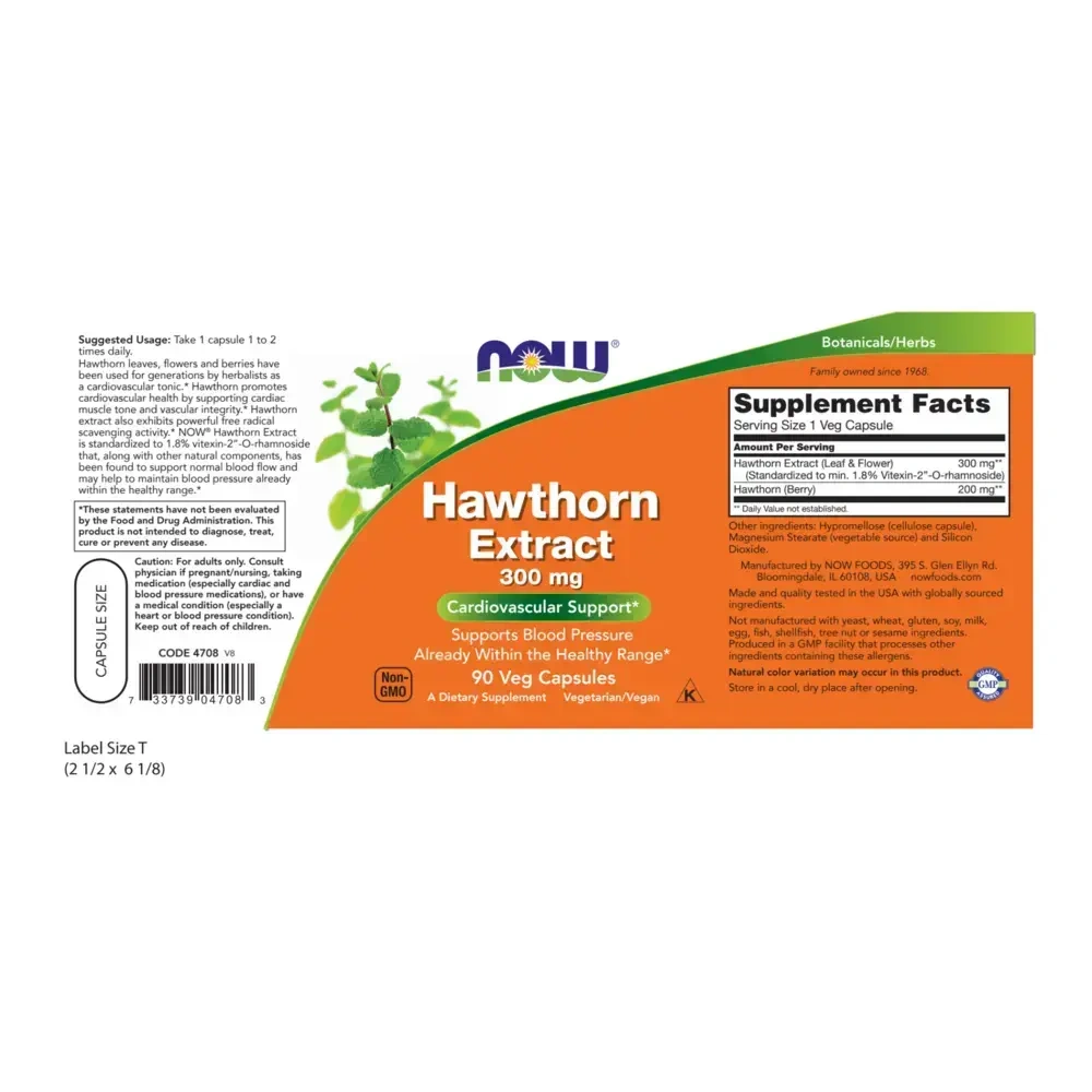 Product image for Hawthorn Extract 300mg.
