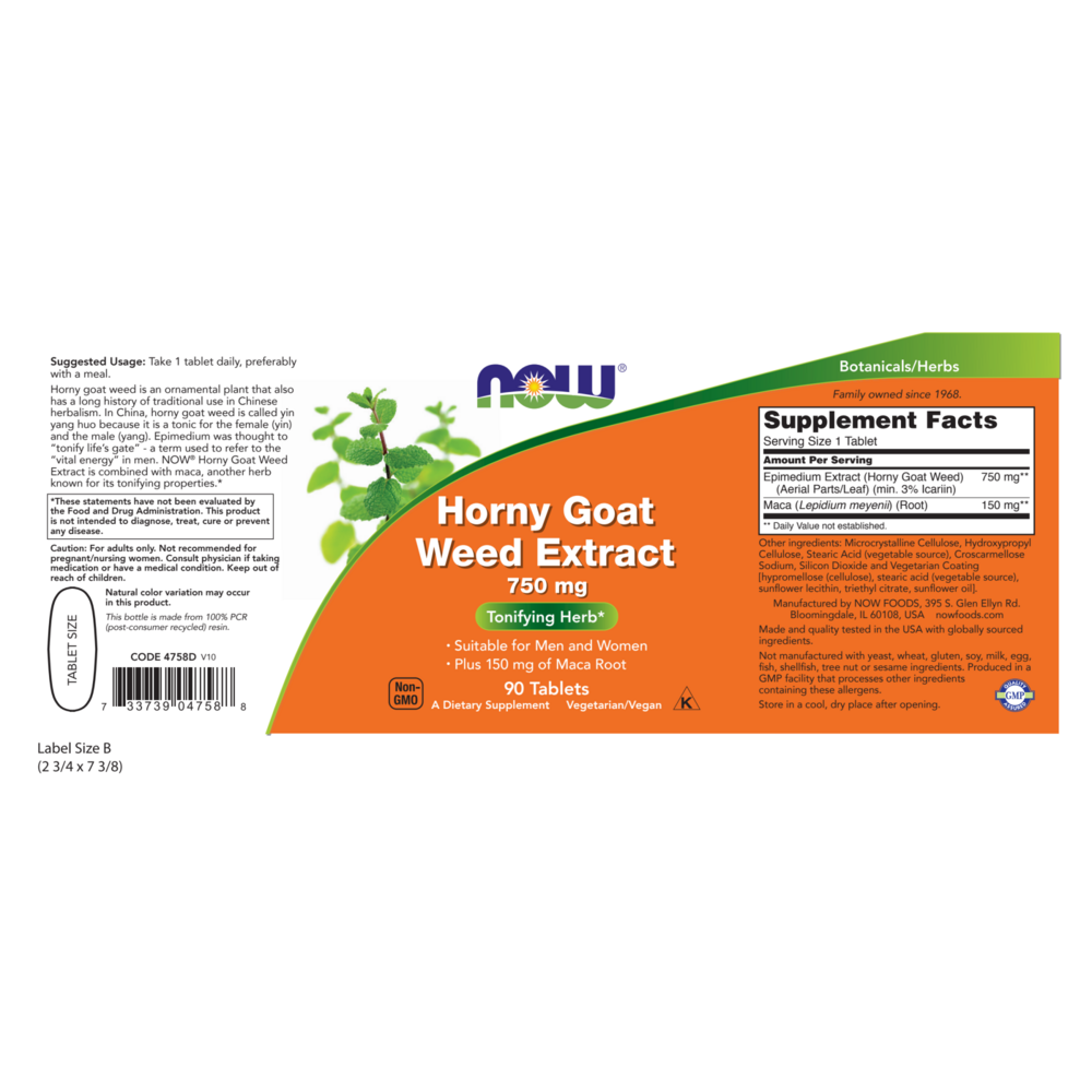 Product image for Horny Goat Weed Extract 750mg.