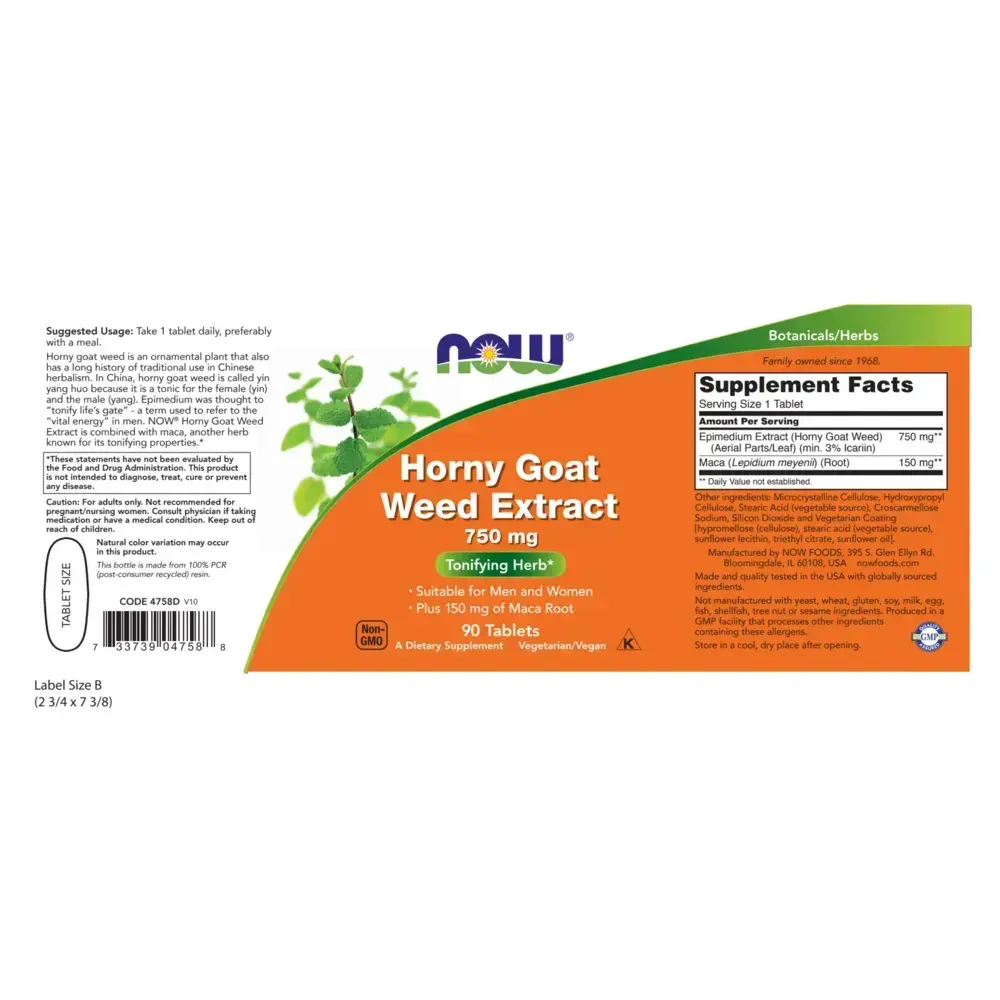 Product image for Horny Goat Weed Extract 750mg.