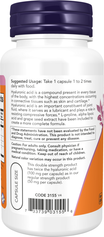 Product image for Hyaluronic Acid 100mg.