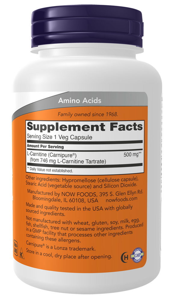 Product image for L-Carnitine 500mg.