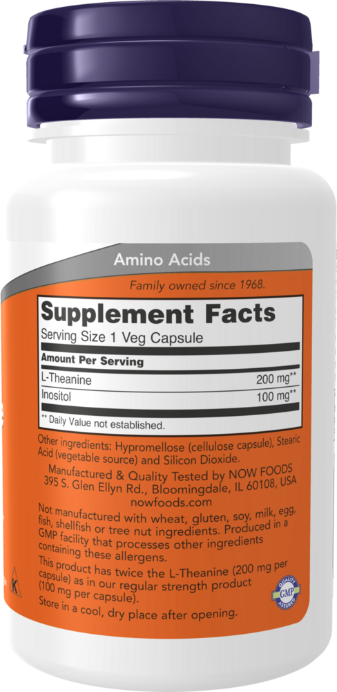 Product image for L-Theanine 200mg.