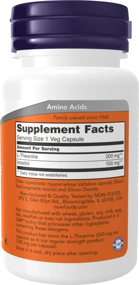 Product image for L-Theanine 200mg.