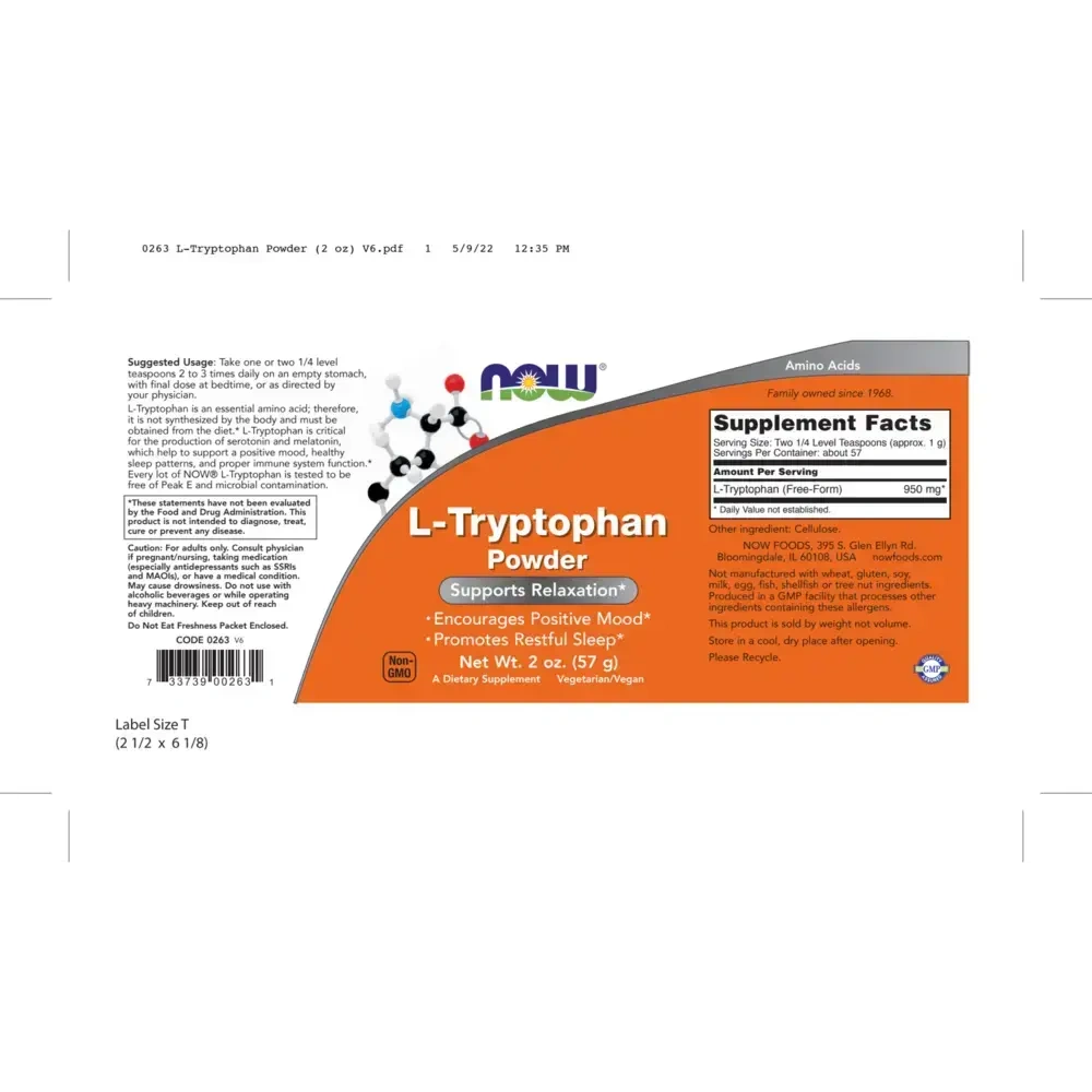Product image for L-Tryptophan Powder.