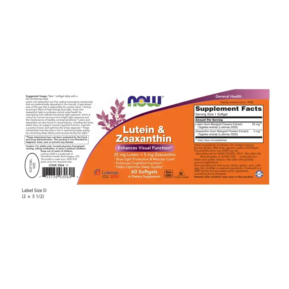 Product image for Lutein &amp; Zeaxanthin.