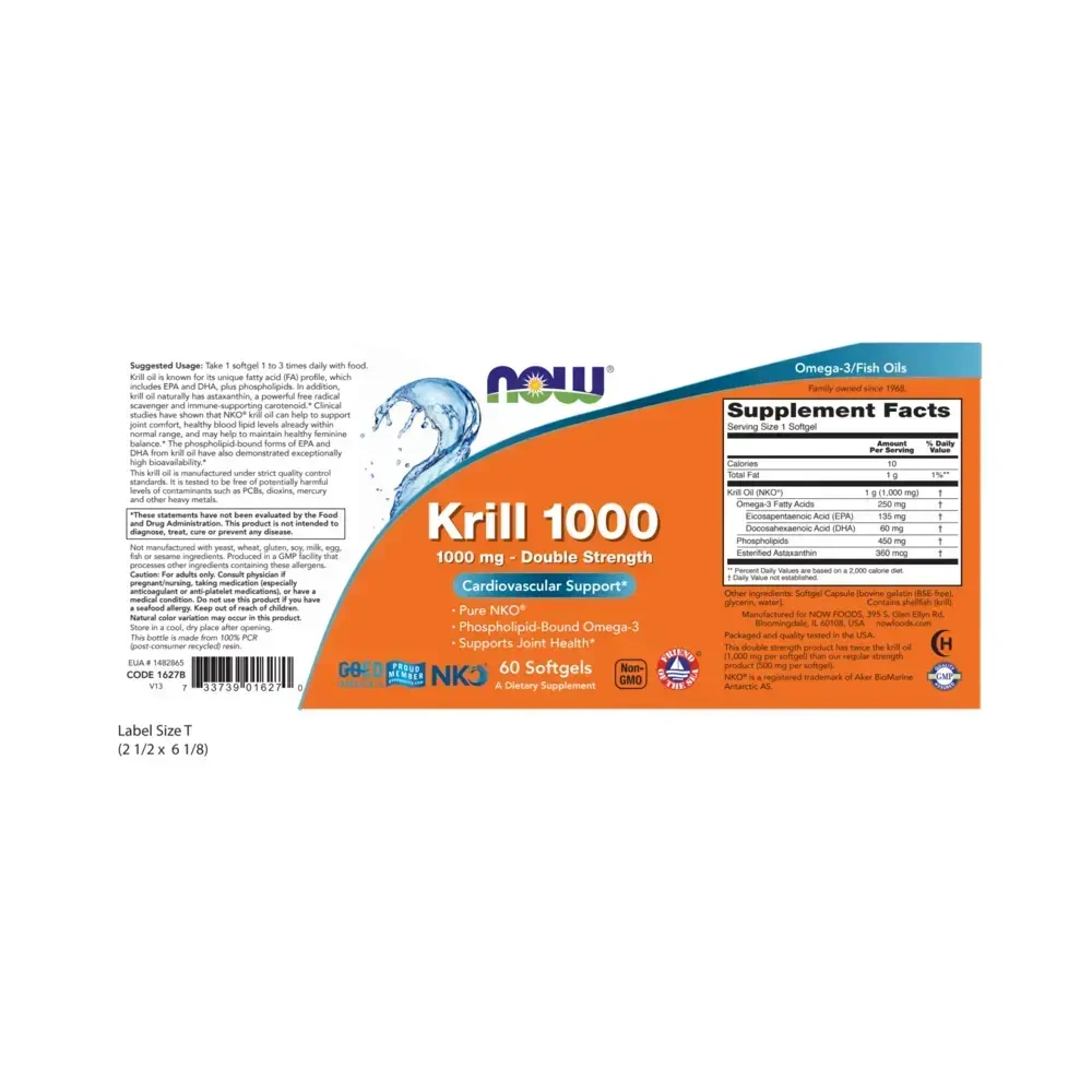 Product image for Krill 1000 1000mg - Double Strength 60sg.