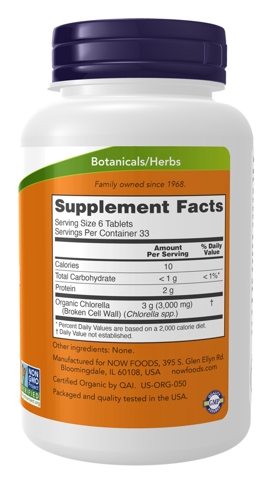 Product image for Organic Chlorella 500mg.