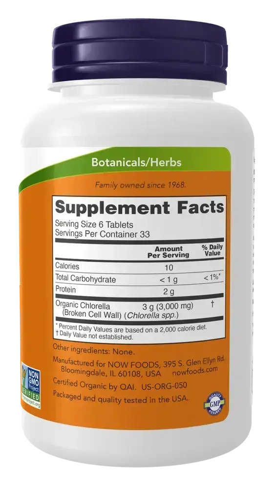 Product image for Organic Chlorella 500mg.