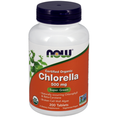 Organic Chlorella 500mg 200 tablets