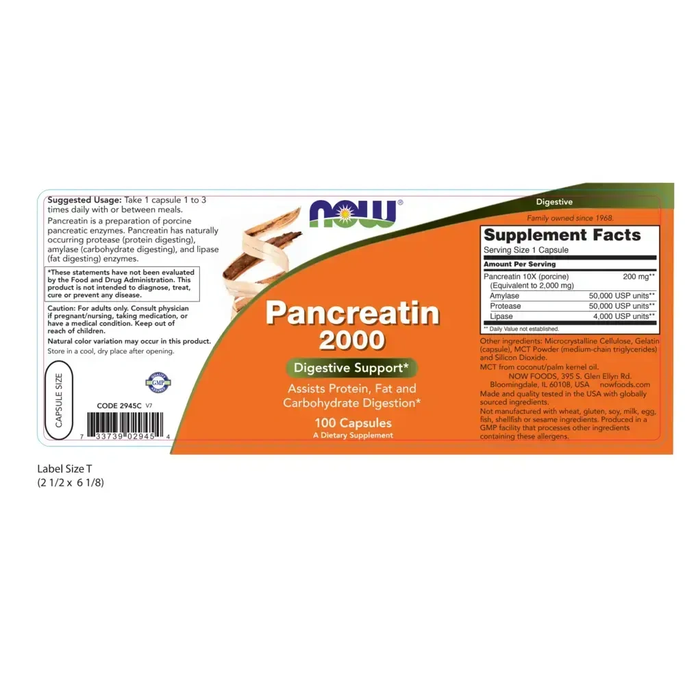 Product image for Pancreatin 2000.